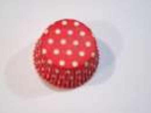 Red Dotty Cupcake Papers - Click Image to Close